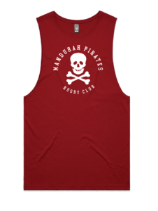 Mandurah Pirates Tank Top with Skull Logo