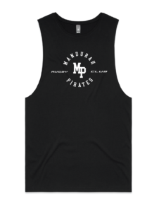 Mandurah Pirates Tank Top with Text Logo