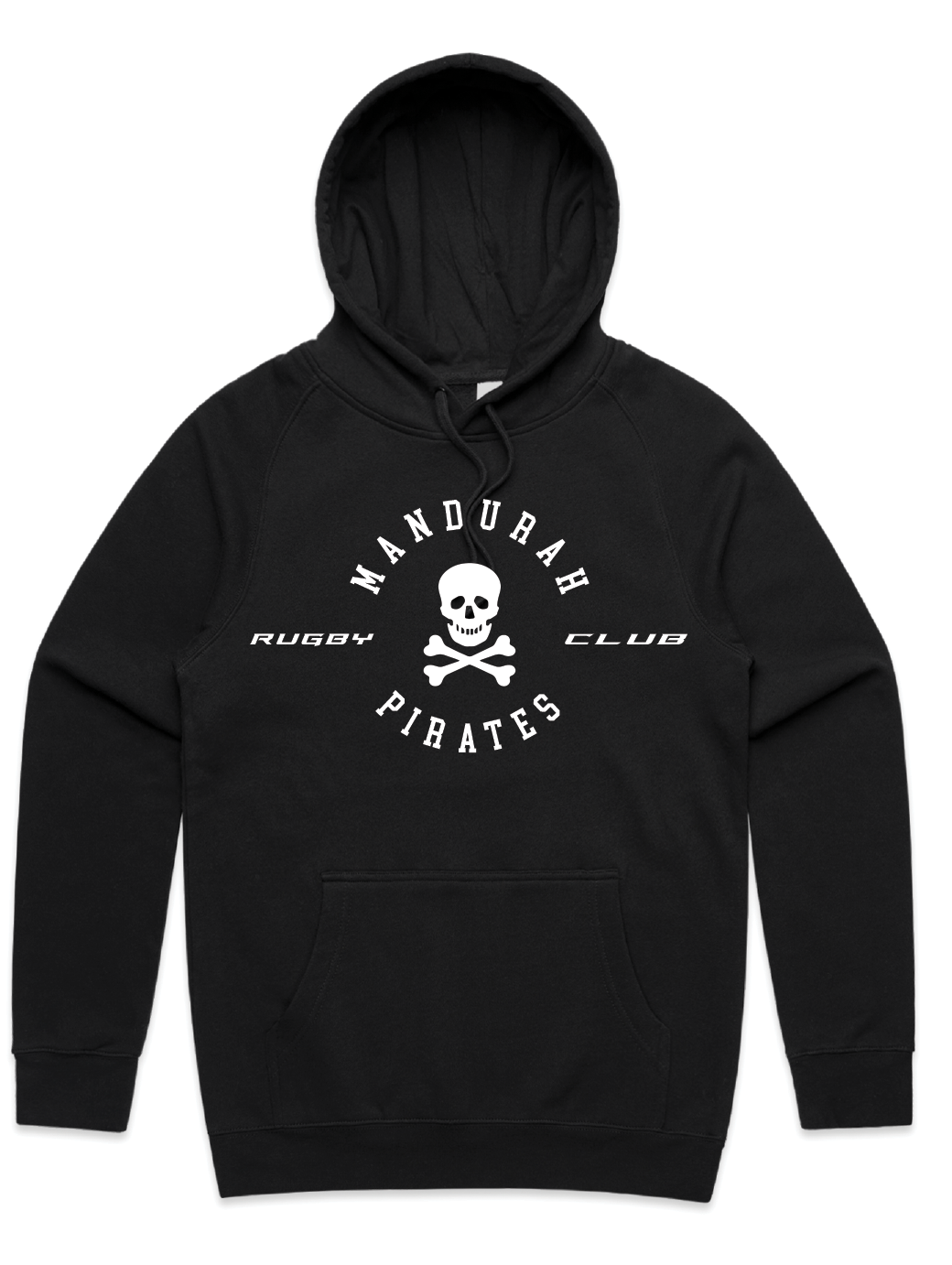 Mandurah Pirates Men's Hoodies Front and Centre Clothing