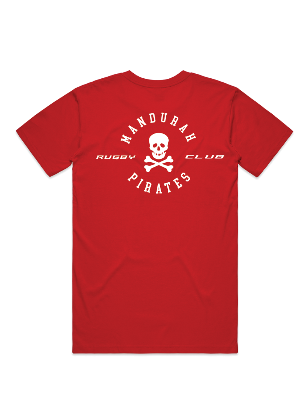 mens tees back red