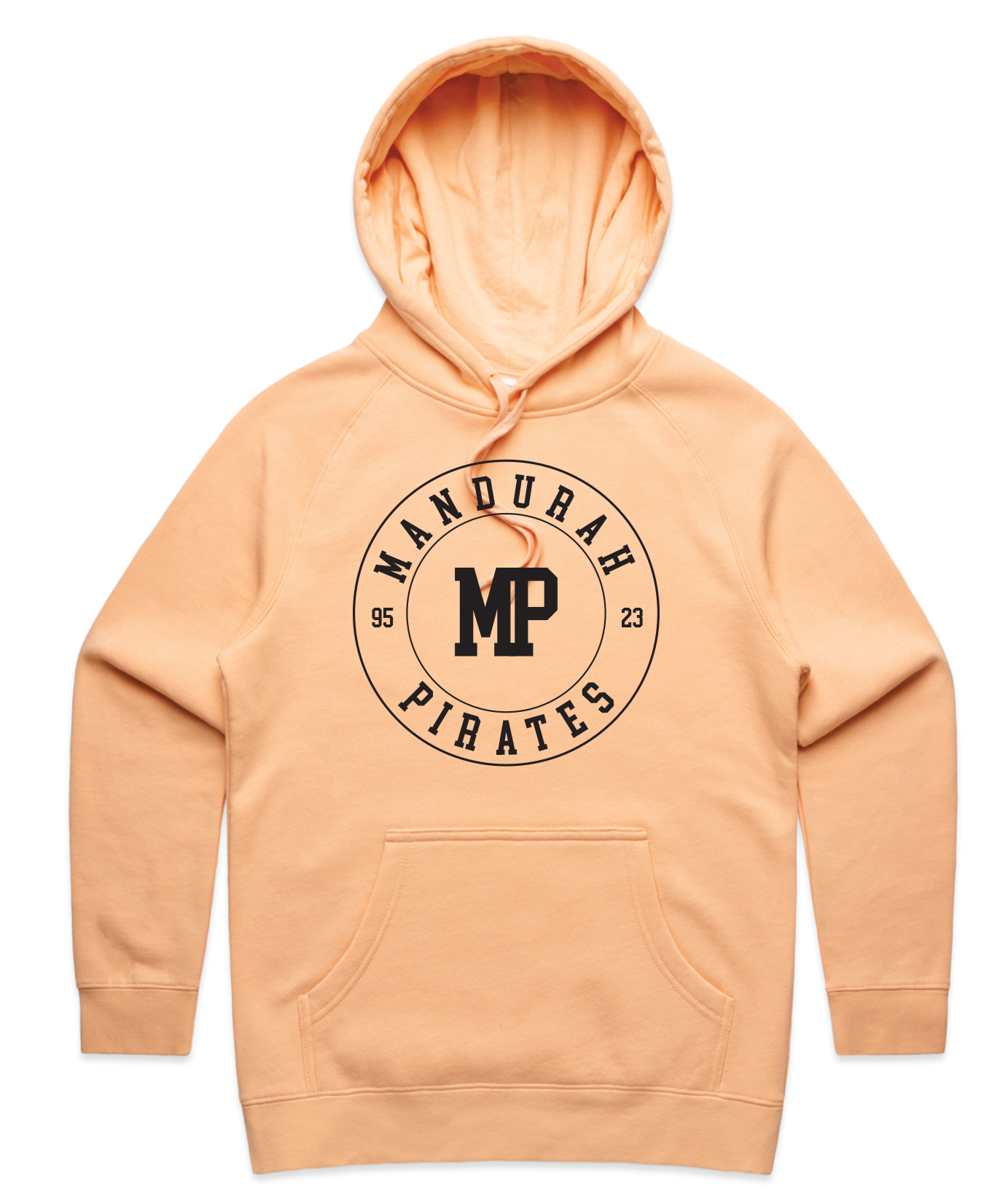 womens hood peach front